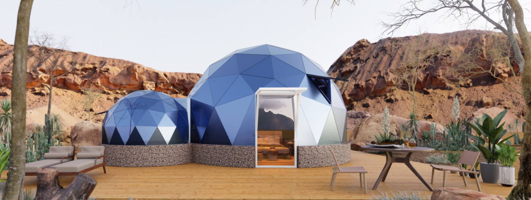 武功县球形智能光伏玻璃星空房